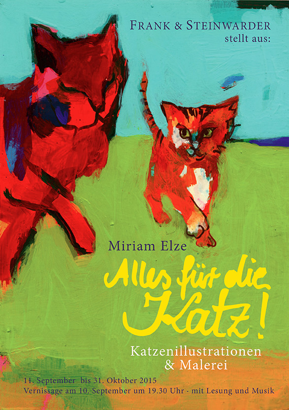 plakatdigital frank steinwarder katzenausstellung klein72 miriam elze
