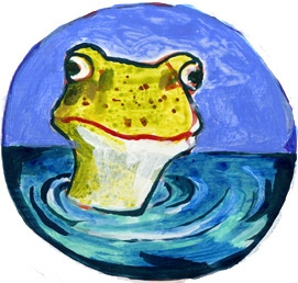 Illustration Hamburg Frosch Portrait