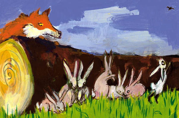 Illustration Bilderbuchillustration malerisch Fuchs Illustration Bilderbuchillustration malerisch Fuchs