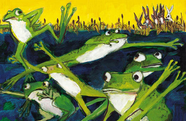 Illustration Kinderbuchillustration malerisch Frosch Illustration Kinderbuchillustration malerisch Frosch